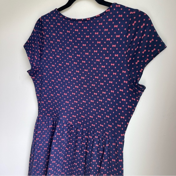 Doe & Rae Pink and Navy Women’s Dress - Size Large - Picture 11 of 16